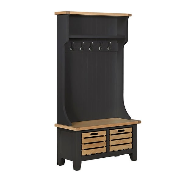 Offer Homebase Ashstead Hallway Storage Unit Charcoal