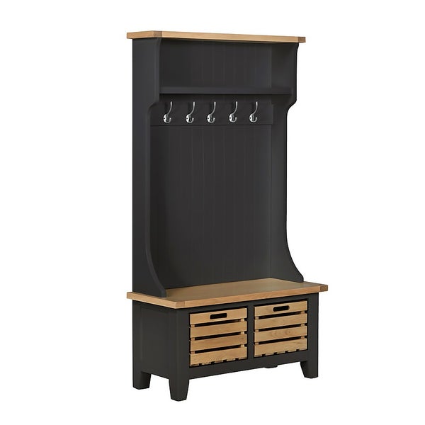 Ashstead Hallway Storage Unit Charcoal Homebase