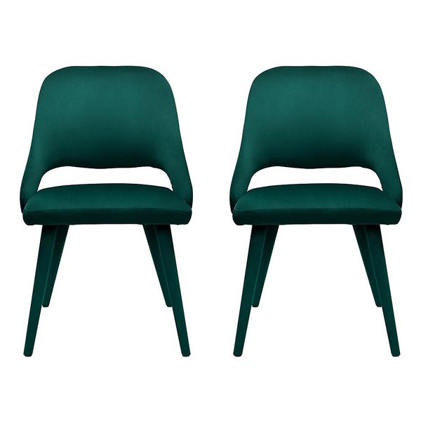 Oliver Upholstered Dining Chairs Set of 2 Emerald Homebase