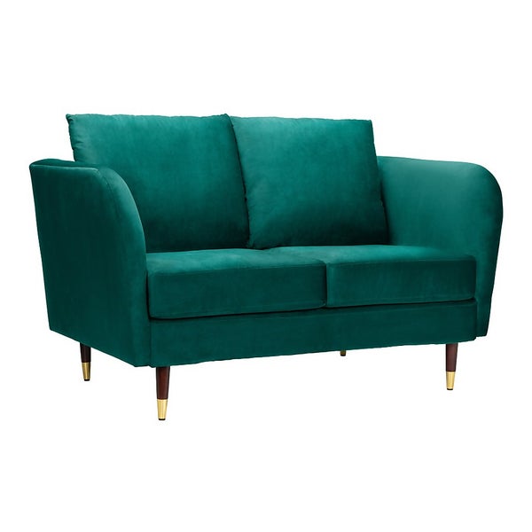 Cosmo Velvet 2 Seater Sofa in a Box Emerald Homebase