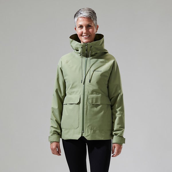 Women's Highraise Waterproof Jacket in Green | Berghaus