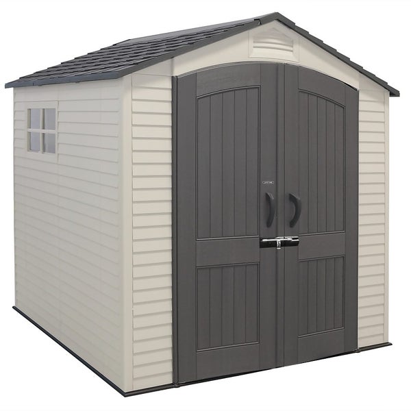 Lifetime Plastic Outdoor Storage Shed 7x7ft Homebase