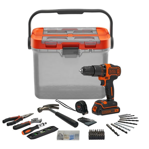 BLACK+DECKER Power & Hand Tool Box Set Homebase