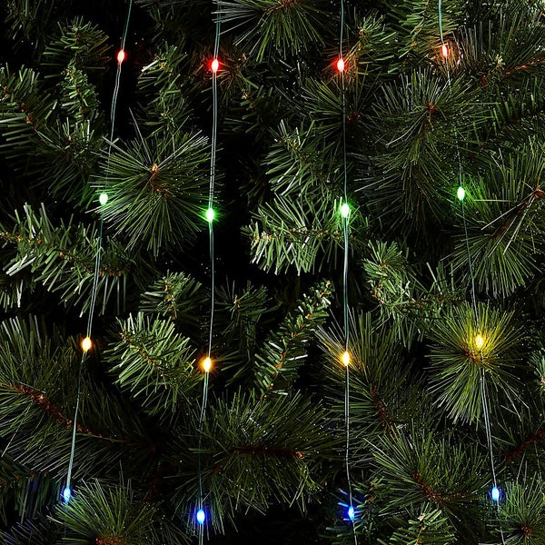200 Multicoloured Dew Drop LED Christmas Tree Net Light (10 Strands