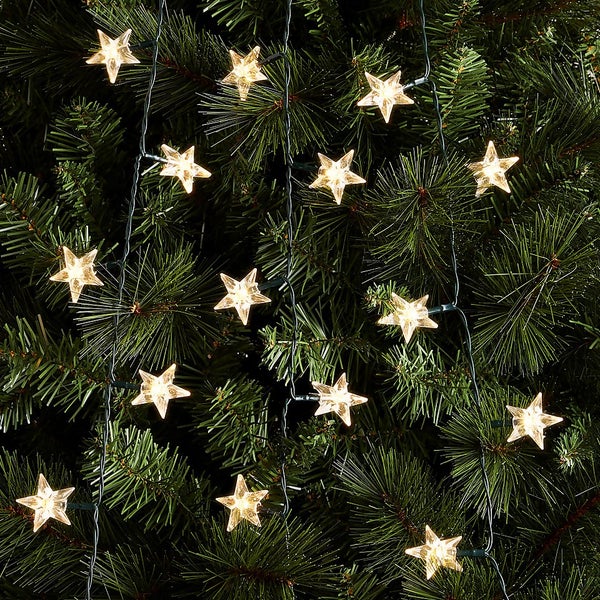 200 Acrylic Star LED Christmas Tree Net Light (10 Strands) Warm White