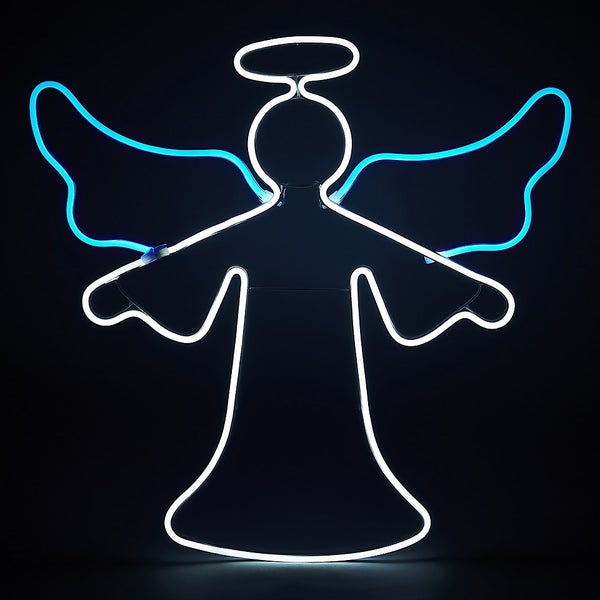 Neon Angel Outdoor Christmas Light Homebase