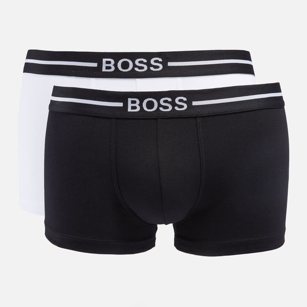 BOSS Bodywear Three-Pack Cotton-Blend Stretch-Jersey Boxer Briefs ...