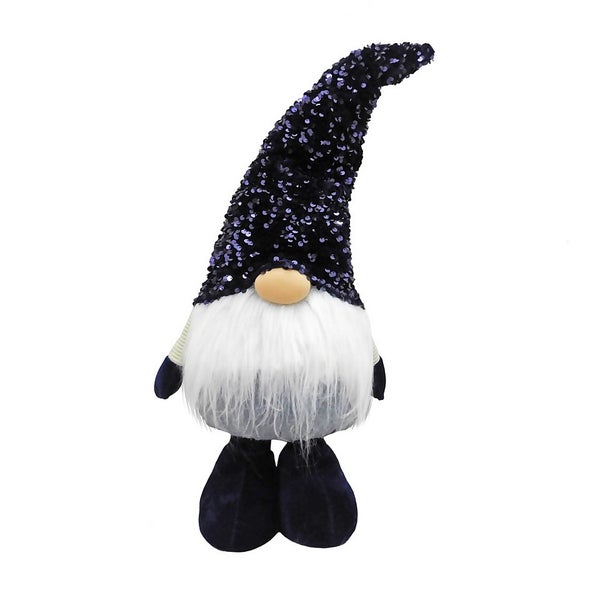 Extendable Standing Gonk with Blue Sequin Hat - 79cm | Homebase