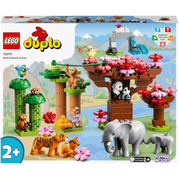 LEGO DUPLO Wild Animals: of Asia Animal Toys with Sound (10974) - IWOOT UK