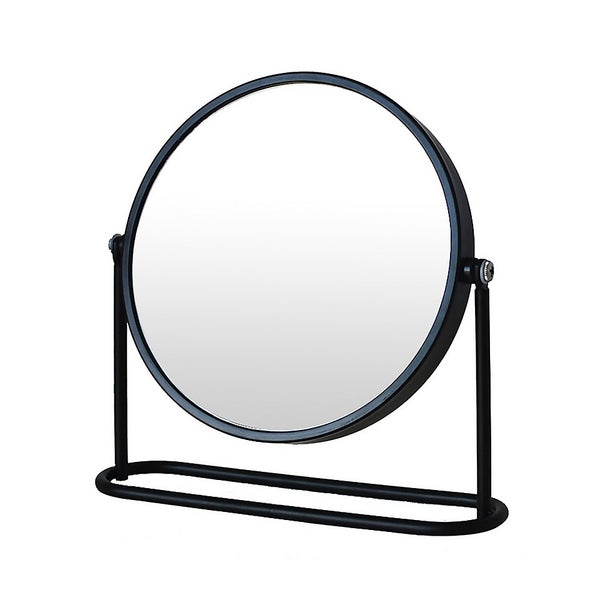 Black Magnifying Bathroom Mirror Homebase