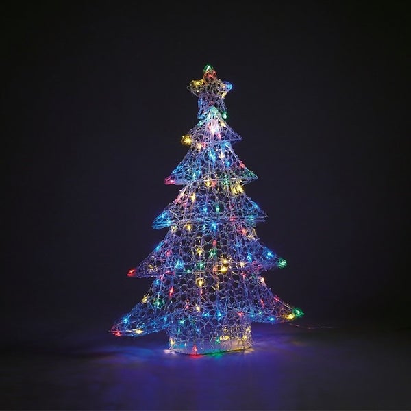 Acrylic Tree Multicolour Outdoor Light 59cm Homebase