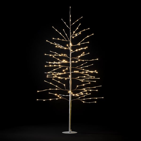 1.5m (5ft) Warm White LED Twig Tree Outdoor Christmas Light Homebase