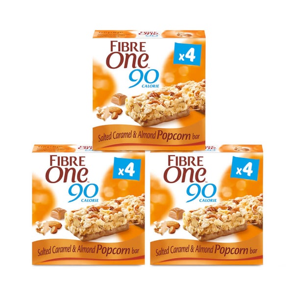 Salted Caramel Popcorn Bar (12 Bars) 90 Calorie Fibre One