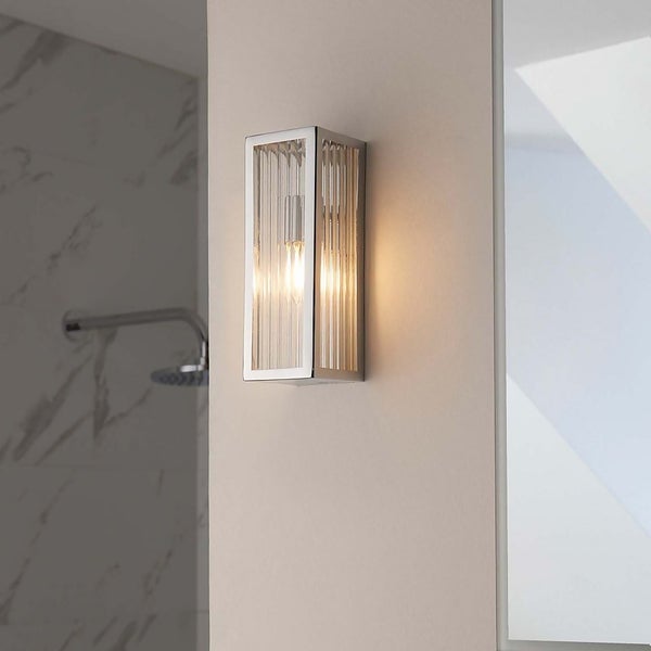 Newham Bathroom Wall Light Chrome Homebase