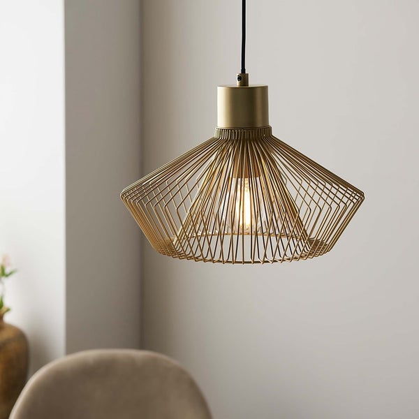 Kimberley Pendant Light Gold Homebase