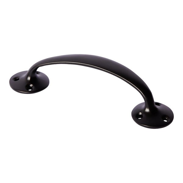 Victorian Bow Door Handle 150mm Matt Black Homebase