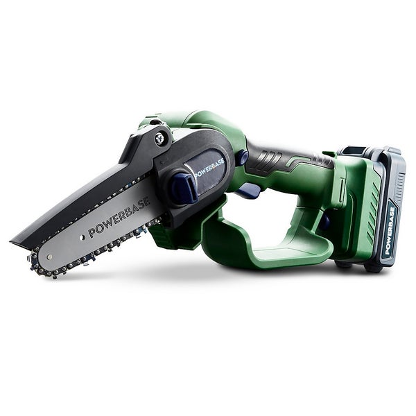 Powerbase 20v Cordless Pruner Saw Homebase