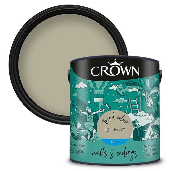 Offer Homebase Water Based Crown Matt Emulsion Paint Light