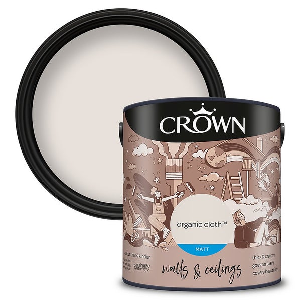 Offer Homebase Water Based Crown Matt Emulsion Paint Organic