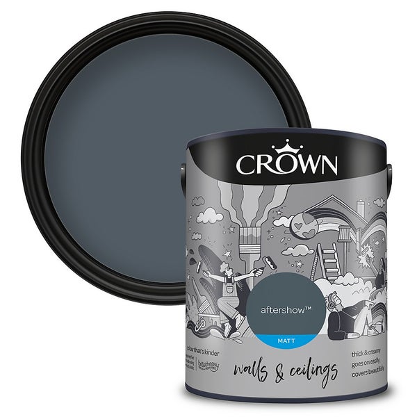 Crown Matt Emulsion Paint Aftershow 5L Homebase