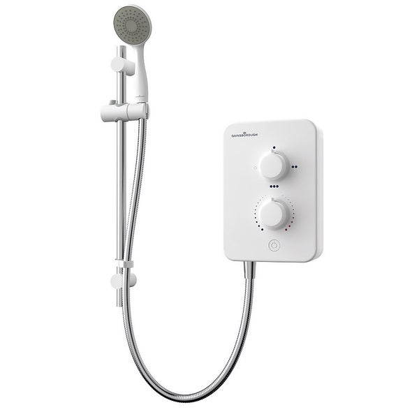 Gainsborough SLIM MONO 8.5kw Electric Shower White Homebase