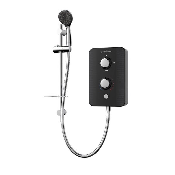 Gainsborough SLIM DUO 8.5kw Electric Shower Piano Black Homebase