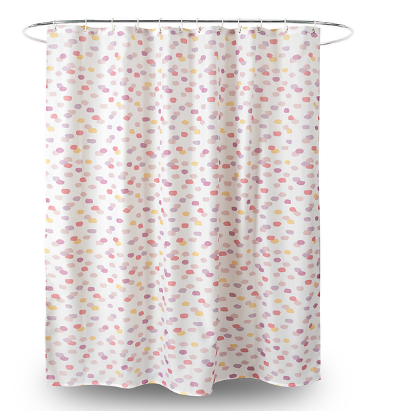 Homebase Pink Spots Shower Curtain Homebase