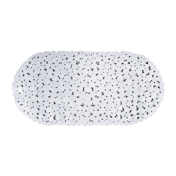 Pebble Bath Mat White Homebase