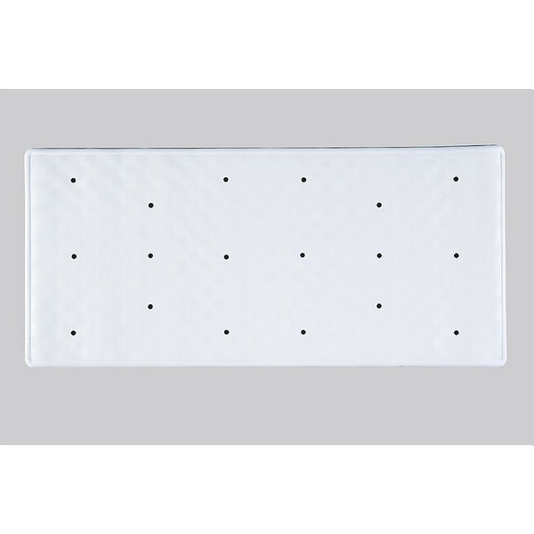 Rubber Bath Mat White Homebase
