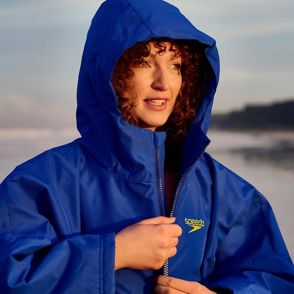 Adult Thermal Dry Change Robe Blue Speedo