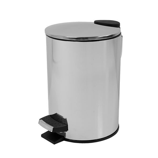 Homebase 3 Litre Pedal Bathroom Bin Chrome Homebase