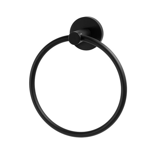 Homebase Towel Ring Round Black Homebase
