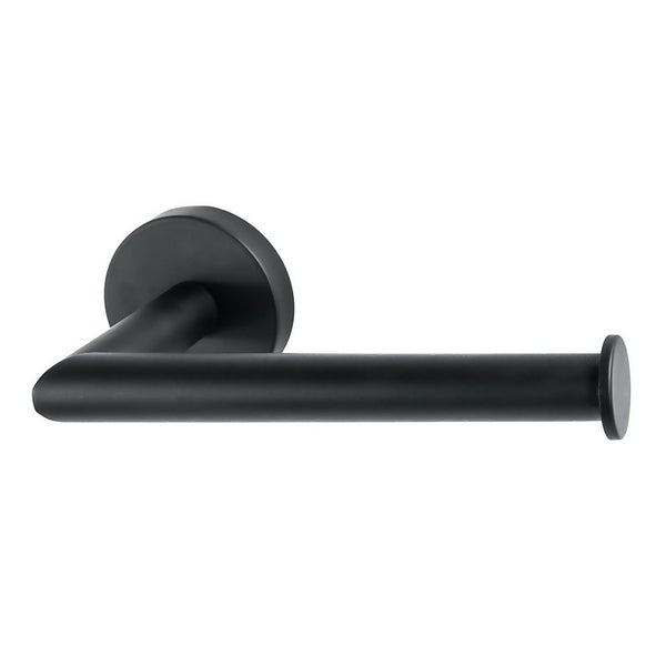 Homebase Toilet Roll Holder Fixed Round Black Homebase