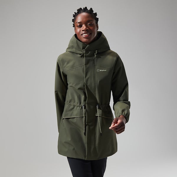 Women's Swirlhow Hooded Jacket in Green Berghaus