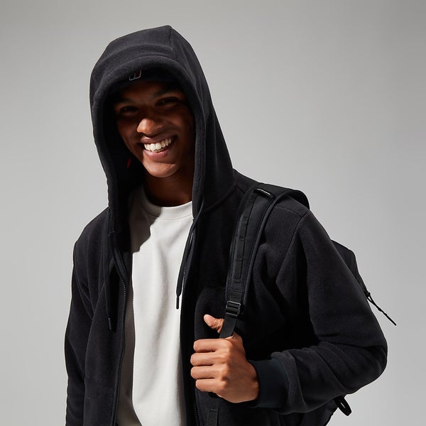 Men's Prism Polartec Hooded Jacket in Black | Berghaus