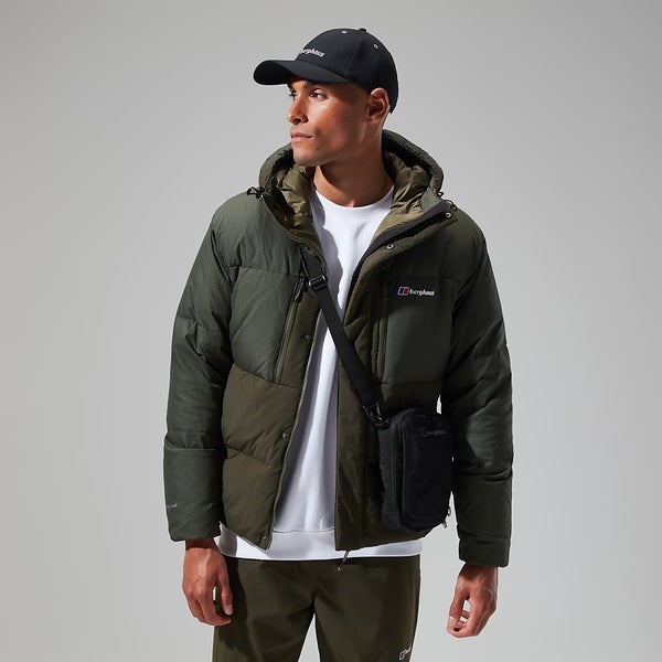 Men's Sabber Down Hooded Jacket in Dark Green Berghaus