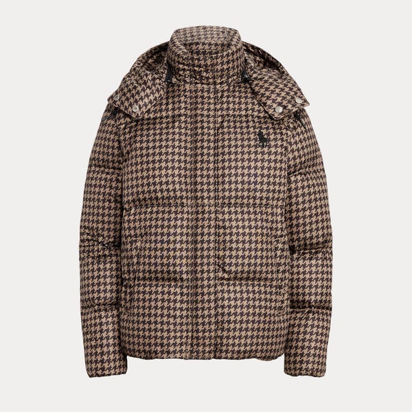 Polo Ralph Lauren Carly Houndstooth Shell Coat | TheHut.com