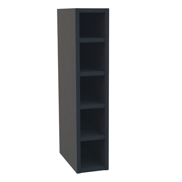 Handleless Kitchen Wine Rack (W)147mm Matt Blue Homebase