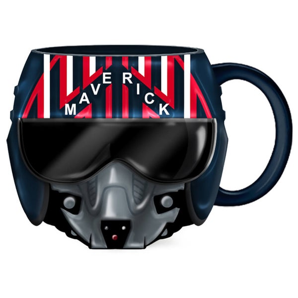 Top Gun Maverick Helmet Sculpted Ceramic Mug Merchandise Zavvi UK