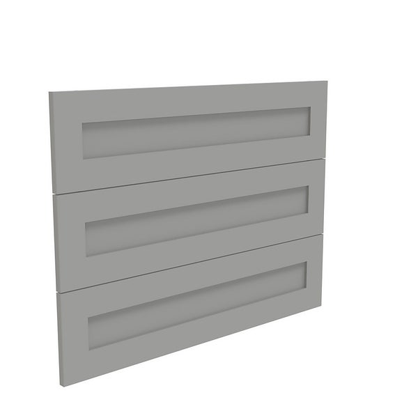 House Beautiful Realm Wide Chest of Drawers Fronts Grey Shaker Homebase