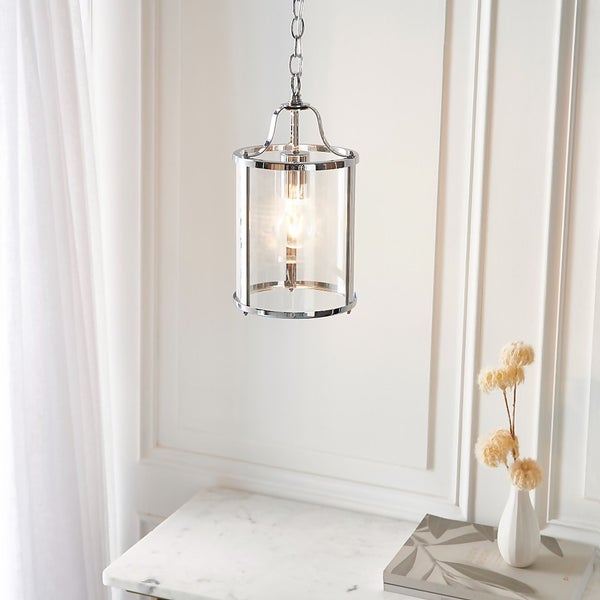 Chester Single Pendant Light Chrome Homebase