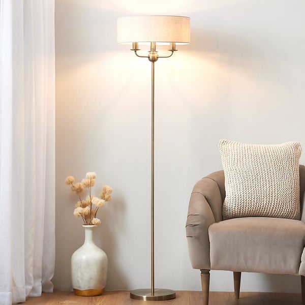 Chippenham 3 Light Floor Lamp Homebase