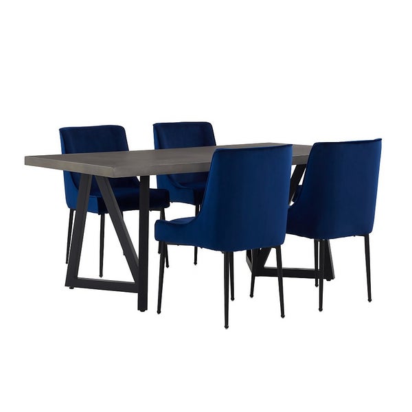 Holte Dining Table and 4 Ava Chairs Homebase