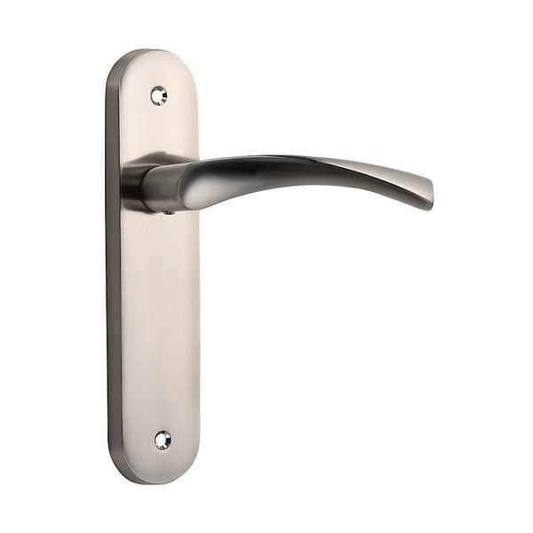 Sandleford Parma Latch Door Handle Set Brushed Nickel Homebase