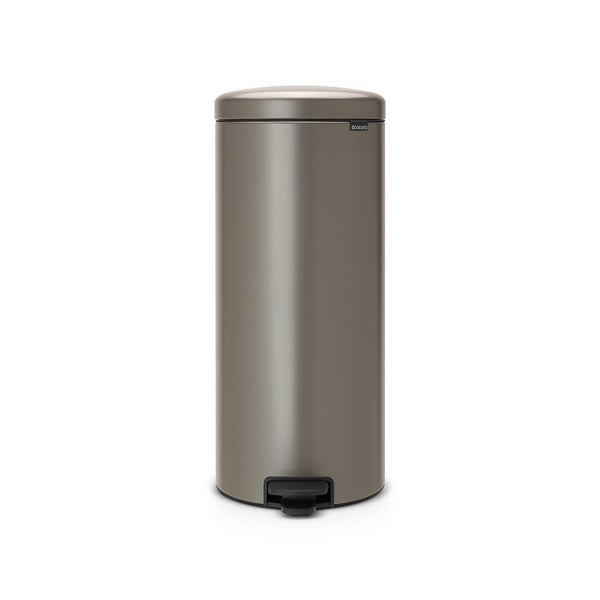 NewIcon Pedal Bin 30L Platinum Homebase