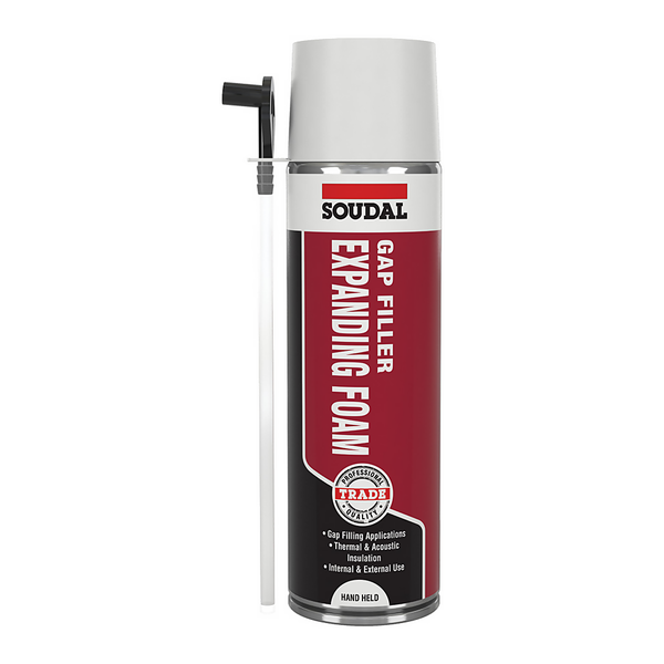 Soudal Trade Gap Filler Expanding Foam Hand Held 500ml Homebase
