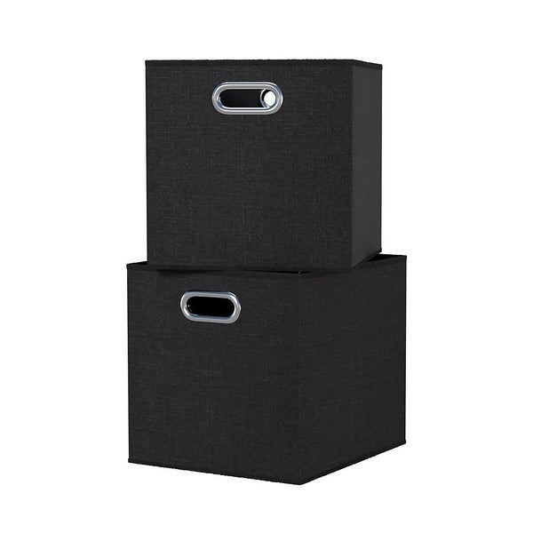 Clever Cube Fabric Insert Set of 2 Woven Pepper Homebase