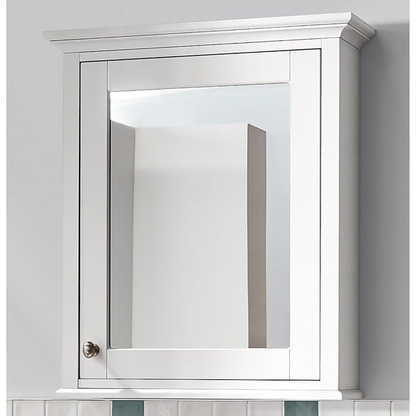 Country Living Wicklow Bathroom Mirror Matt White Homebase