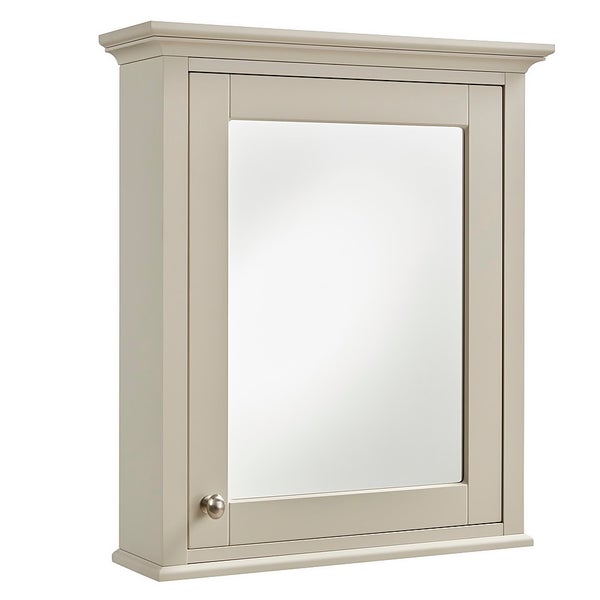 Country Living Wicklow Bathroom Mirror Taupe Grey Homebase