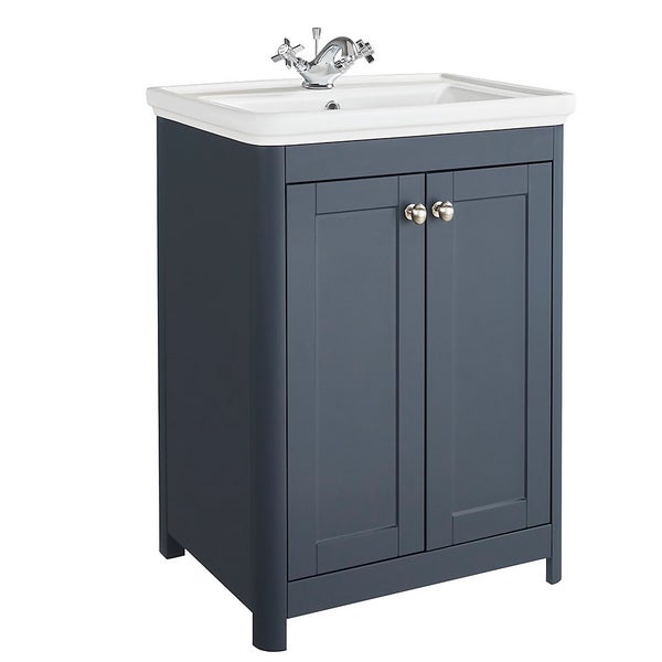 Country Living Wicklow 600 Basin Unit Navy Homebase